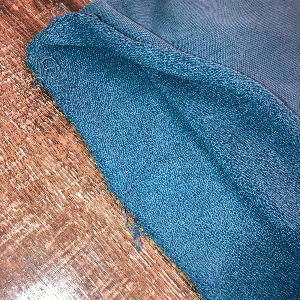 Nike Blue Sweat Shorts, Cut Off, Vintage. Perfect condition. Drawstring. XS - Picture 5 of 5